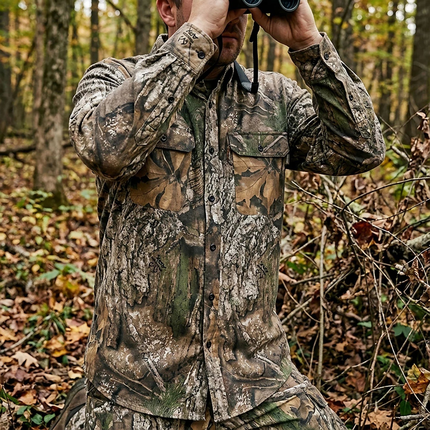 Camisa Magellan Outdoors Hunt Gear Twill Shirt Real Tree