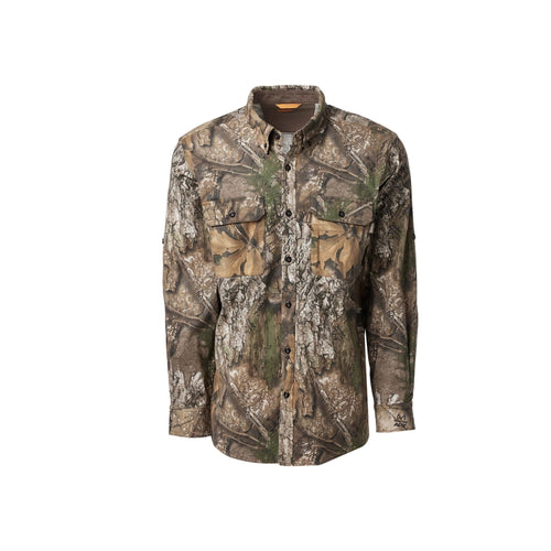 Camisa Magellan Outdoors Hunt Gear Twill Shirt Real Tree