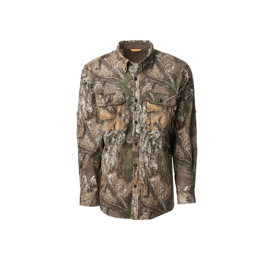 Camisa Magellan Outdoors Hunt Gear Twill Shirt Real Tree