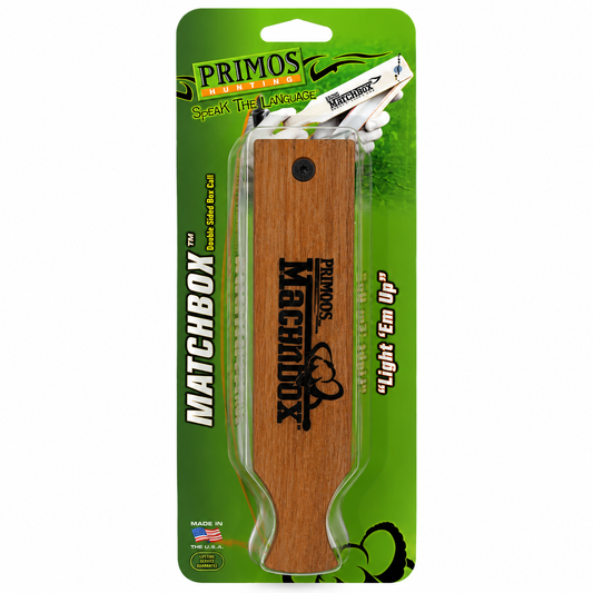 Reclamo de Guajolote Primos Matchbox – Caja de Madera